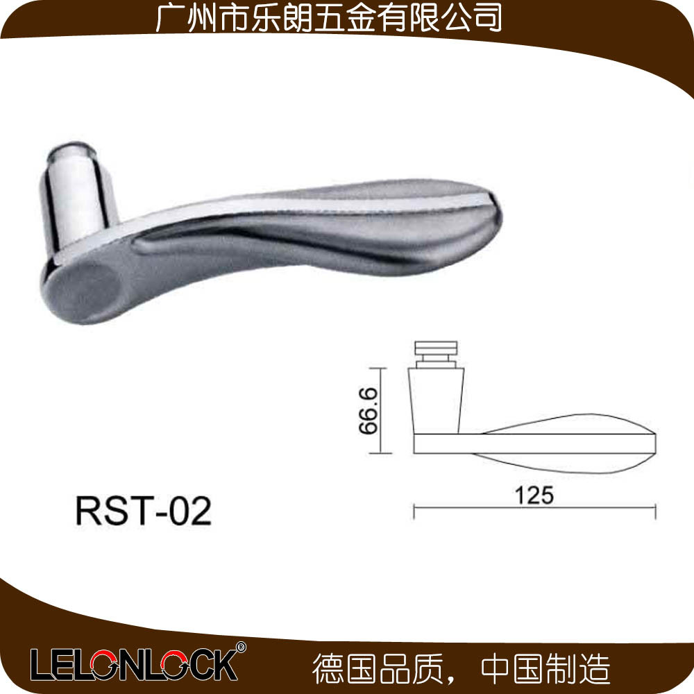 樂(lè)朗五金RST-02 歐式門(mén)鎖具不銹鋼沖壓把手