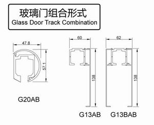 玻璃門(mén)用吊輪吊軌